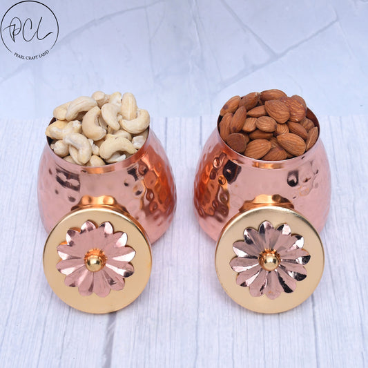 Exclusive Container Set of 2 with Copper Finished For Multi-Purposes