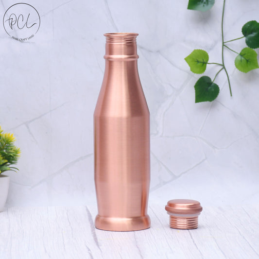 Pure Copper Water Bottle Plain Unique Design Capacity 1000ML