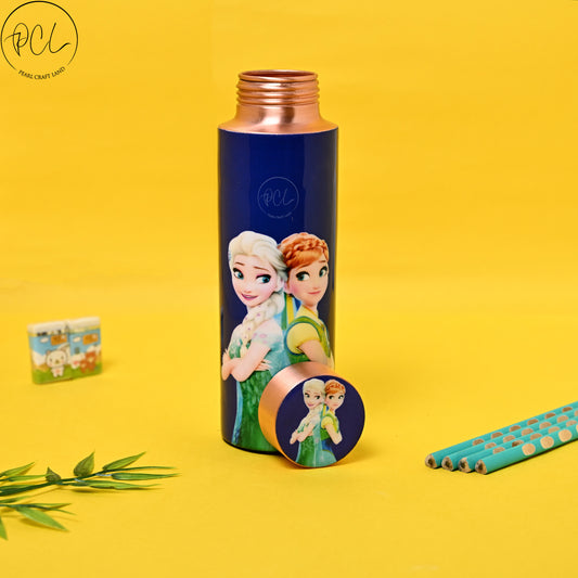 PCL Copper Kids Frozen Water Bottle | High quality enamel sticker | 400 ml