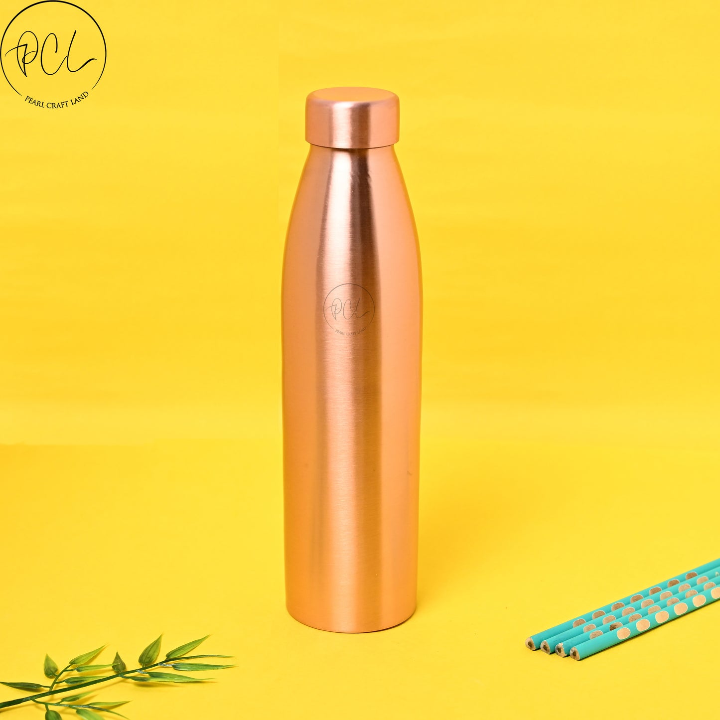 PCL Pure Copper Water Bottle Plain Matt Finished Capacity  1000 ML