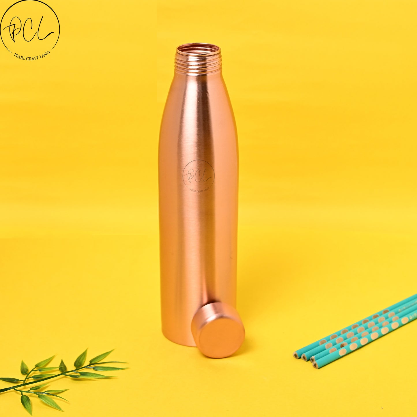 PCL Pure Copper Water Bottle Plain Matt Finished Capacity  1000 ML