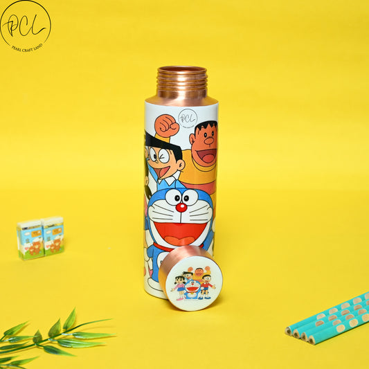 PCL Copper Doraemon Kids Cartoon Water Bottle 400 ml