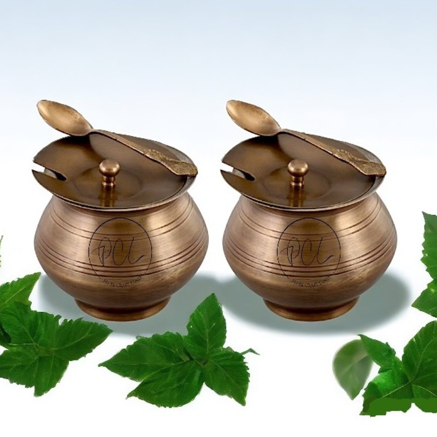 PCL Brass Antique Ghee Pot with Tin Coating 100%  pure brass with a classic look.