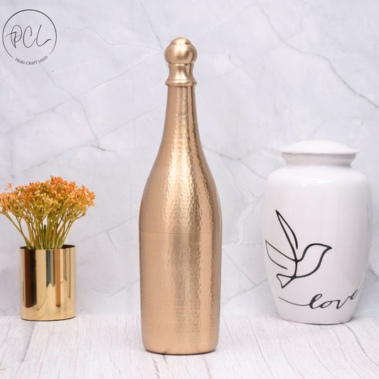 Elegant Design Brass Matt Finished Champagne Bottle Case Barware