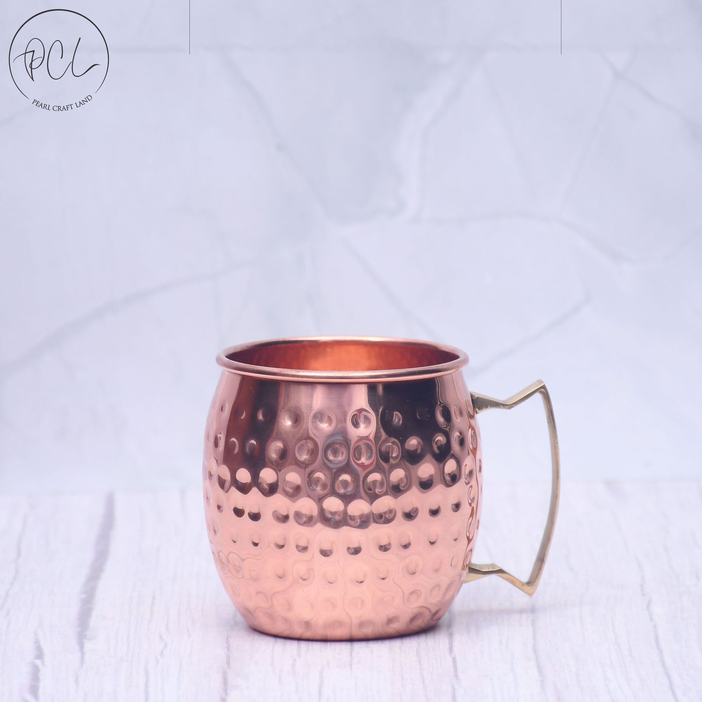 Pure Copper Hammered Moscow Mule Mug for Drinking Water, Beer,and Cocktails Capacity 500ML