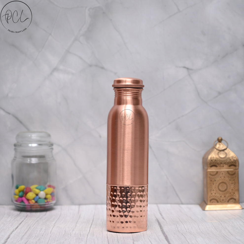 Hammered Pure Copper Water Bottle 950 ML - New Variety Store (IN - Foto 1