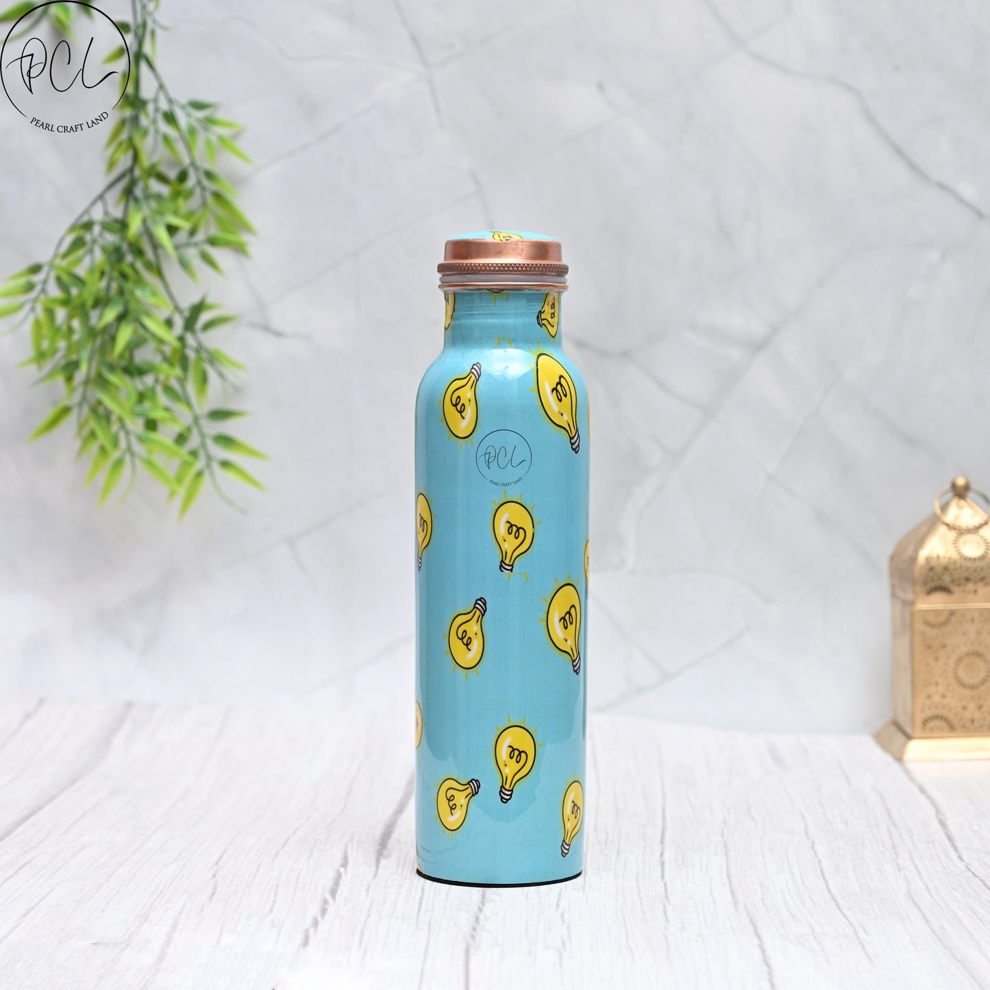 Pure Copper Bulb Water Bottle Capacity 1000 ML