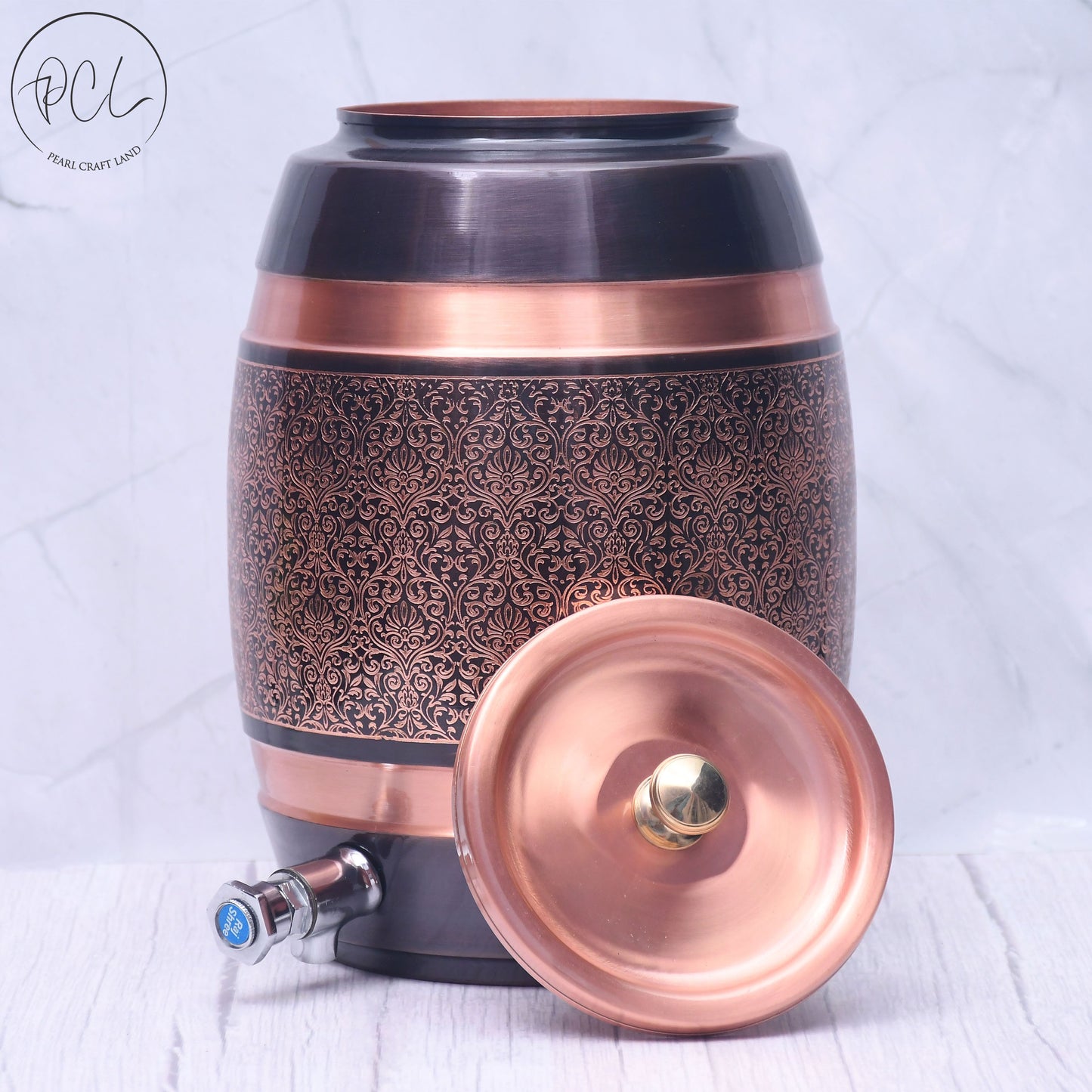 Pure Copper Dispenser Antique Engraved