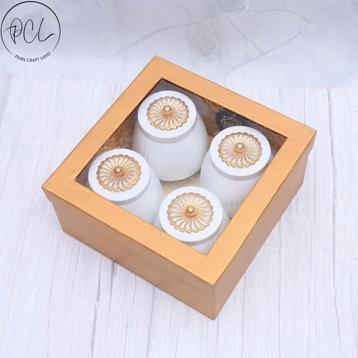 Exclusive Container Set of 4 with White Color For Multi-Purposes