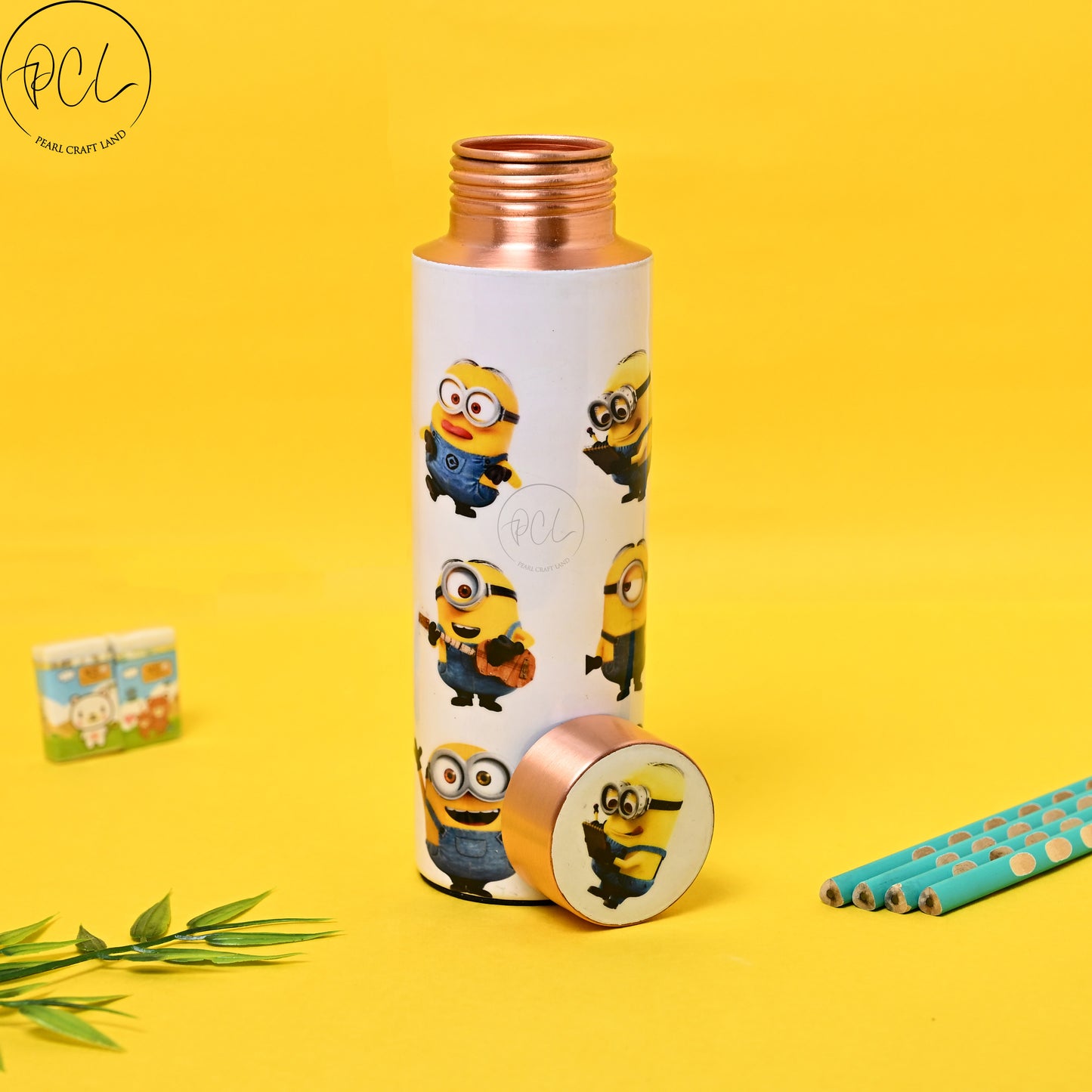 PCL Copper Kids Minions Water Bottle | 400 ml