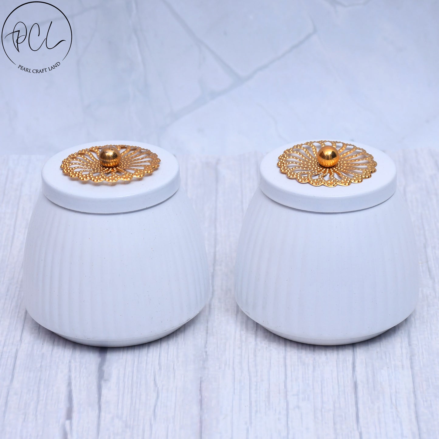 Exclusive Container Set of 2 White Color For Multi-Purposes