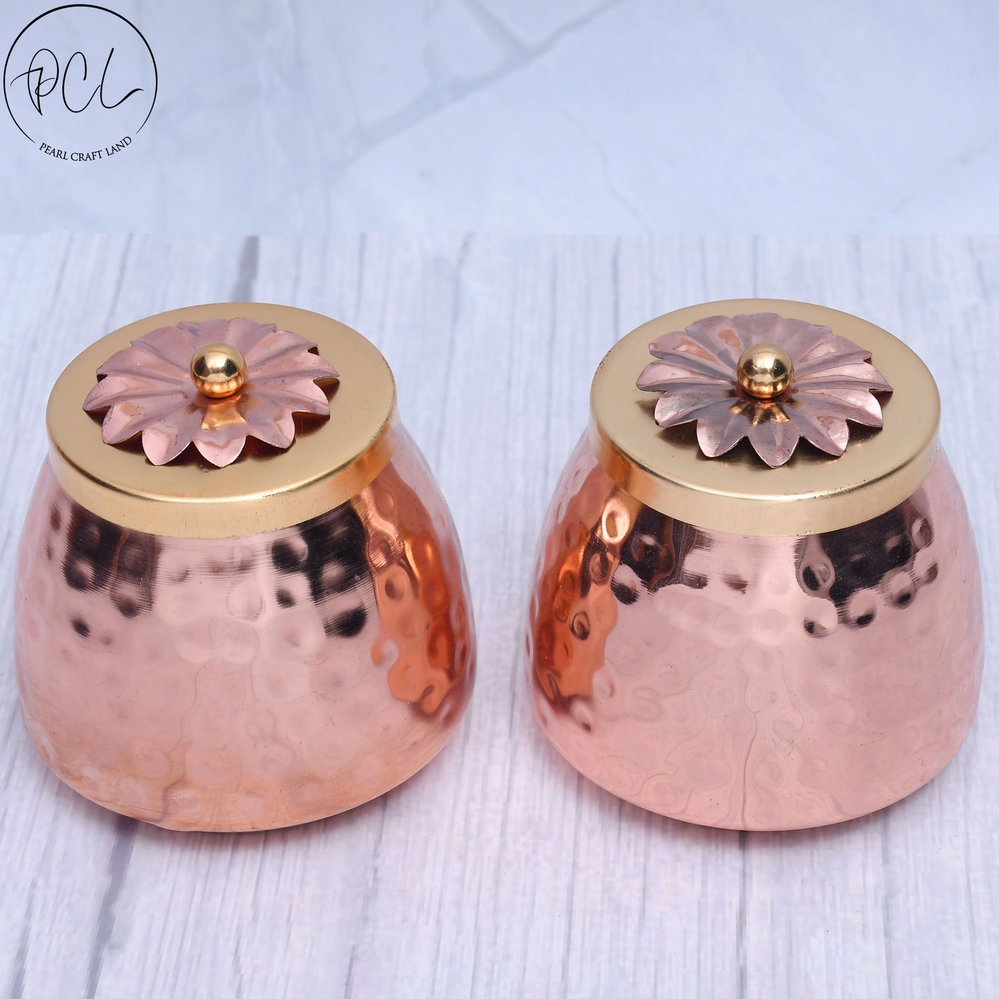 Exclusive Container Set of 2 with Copper Finished For Multi-Purposes