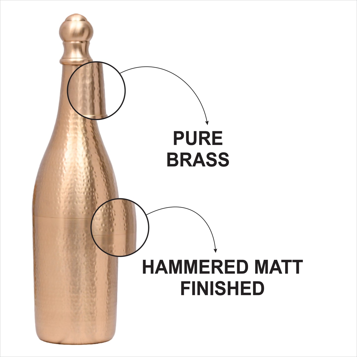 Elegant Design Brass Matt Finished Champagne Bottle Case Barware