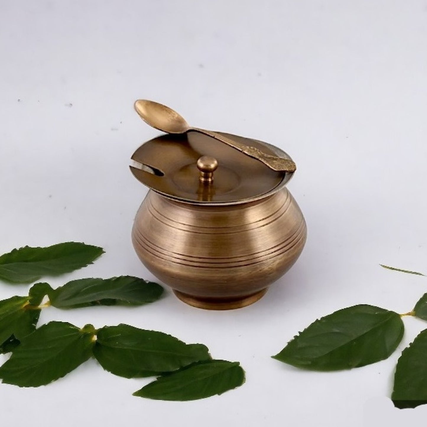 PCL Brass Antique Ghee Pot with Tin Coating 100%  pure brass with a classic look.