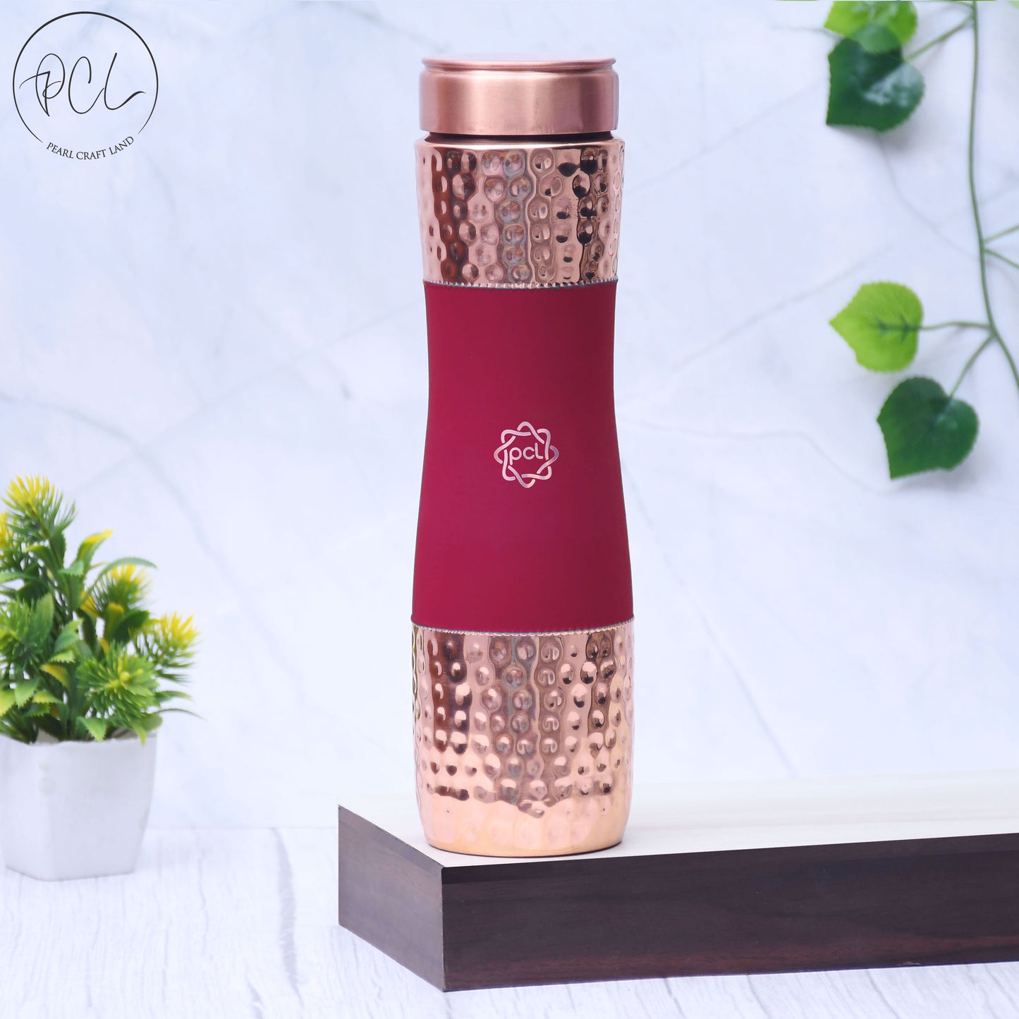 Pure Copper Silk Finished Water Bottle