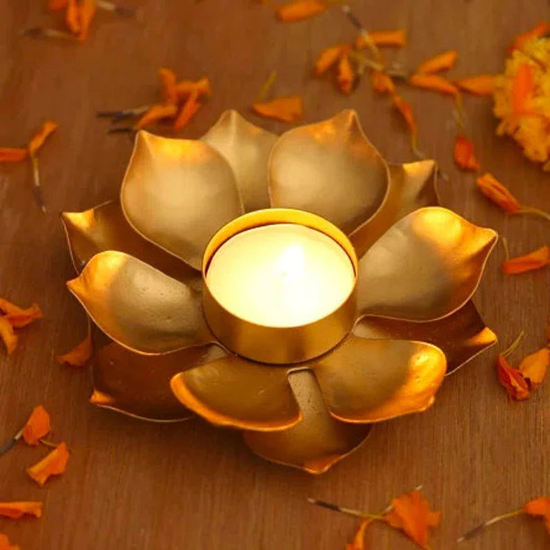 Lotus Diya For Diwali with Tea light holder Diwali Special